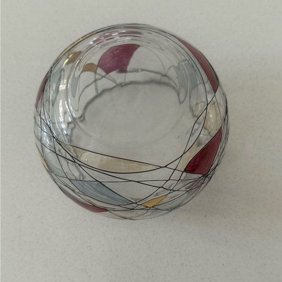 Partylite Stained Glass‎ Mosaic Calypso Candy Dish Candle Holder - Picture 4 of 5